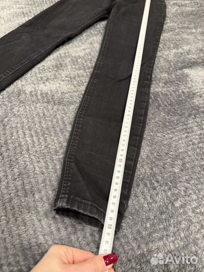 Джинсы zara узкие черные женские 32