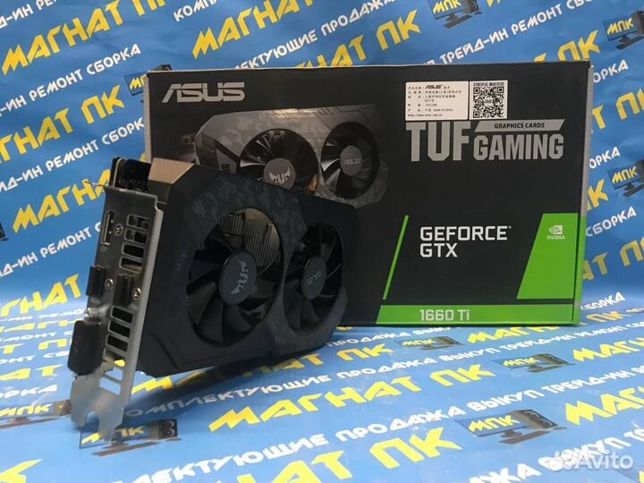Видеокарта asus 1660Ti Tuf Gaming