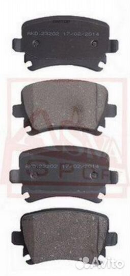 Asva AKD23202 AKD-23202 asva колодки тормозные дис