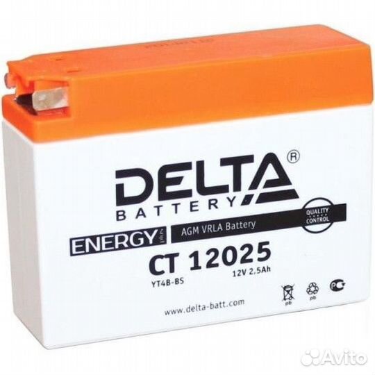Акб (12V/2.5Ah/40A) delta CT 12025