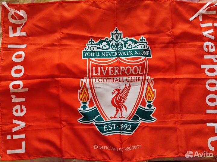 Флаг (транспарант) фк Liverpool