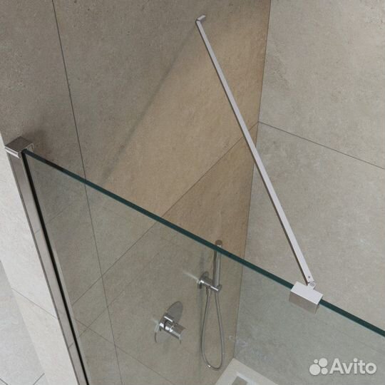 Душ. Стенка Cezares Прозр/Хром liberta-l-1-tb-100