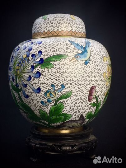 Чайница старый Китай Клуазоне