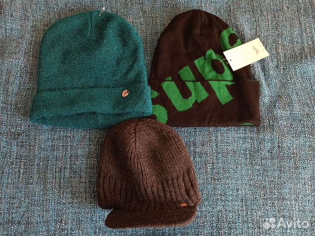 3 шапки новые, цена за все