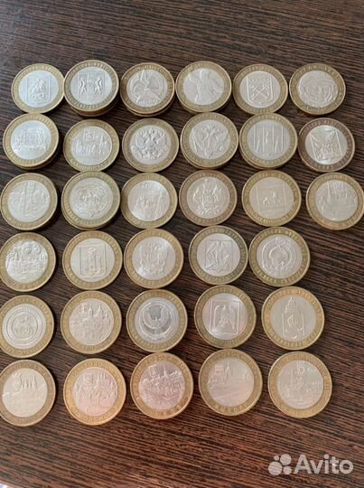 Монеты биметал десятки