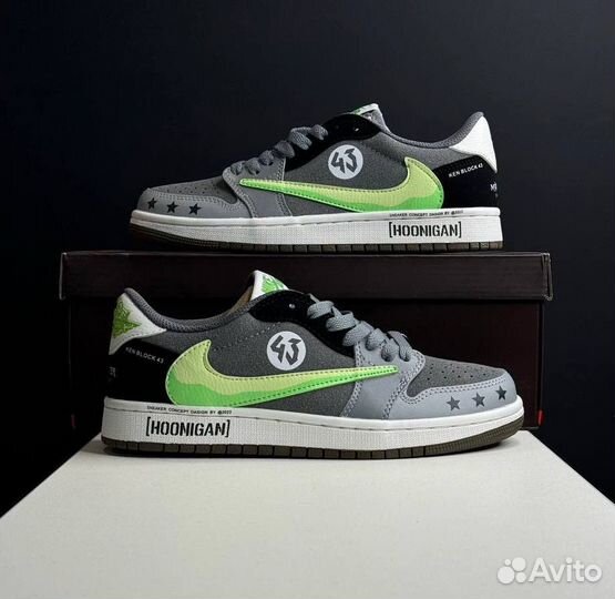 Travis Scott x Air Joradan 1 low «monster hoonigan