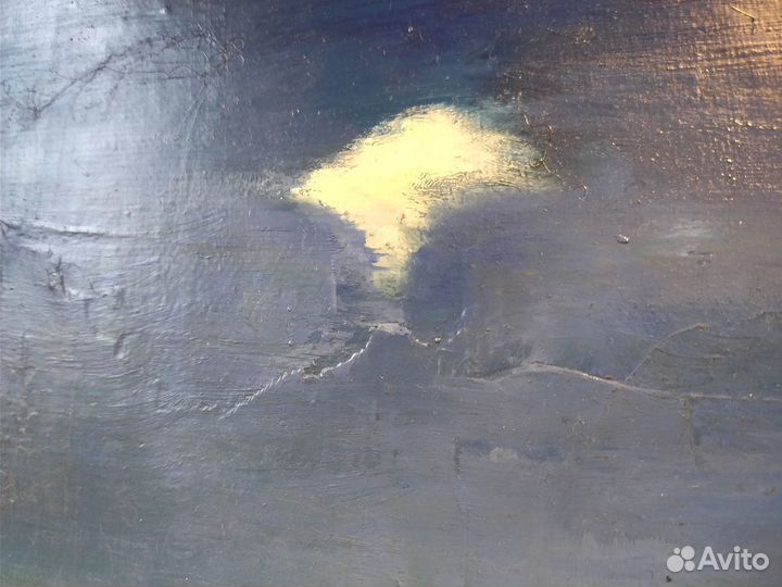 Картина с городом холст масло