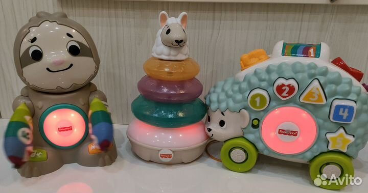 Fisher price Ленивец Ежик Лама Линкималс