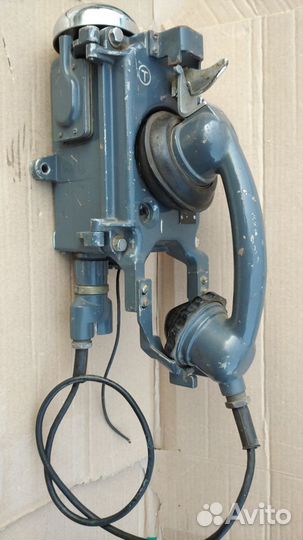 Телефон дисковый в металлическом корпусе СССР