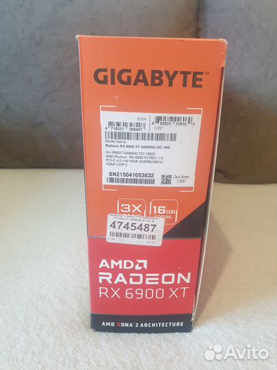 Видеокарта RX 6900 XT