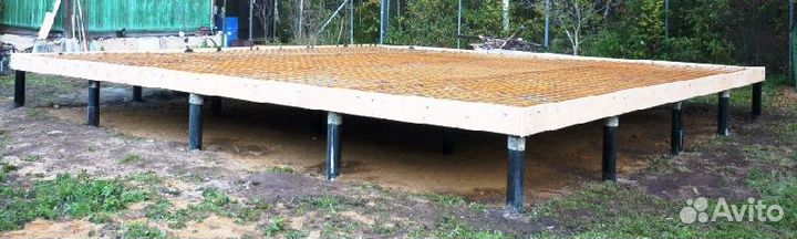 Винтовые сваи для сцены на свежем воздухе 89мм