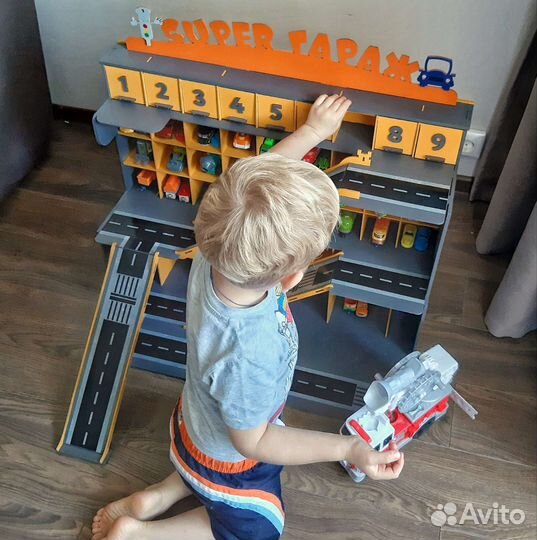 Детский гараж Парковка для машинок Hot Wheels