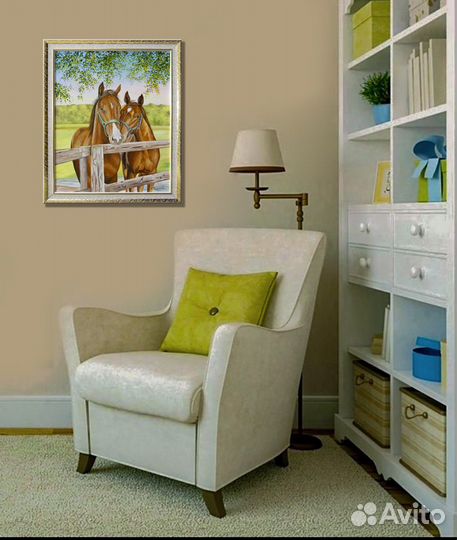 Картина на холсте акриловыми красками