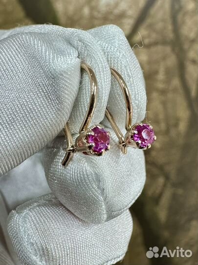 Золотые серьги СССР