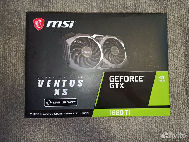 Видеокарта GTX 1660 TI super MSI palit asus