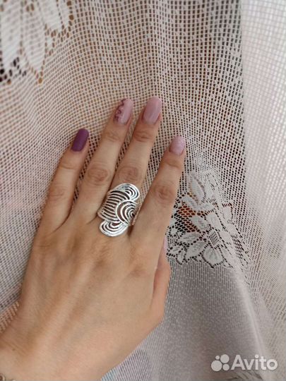 Кольцо, серьги