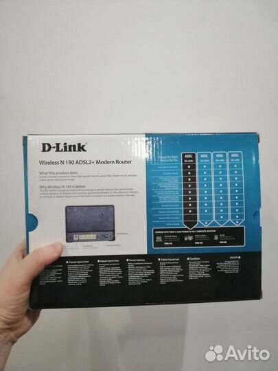Модем router D-Link Wifeless N 150 adsl2