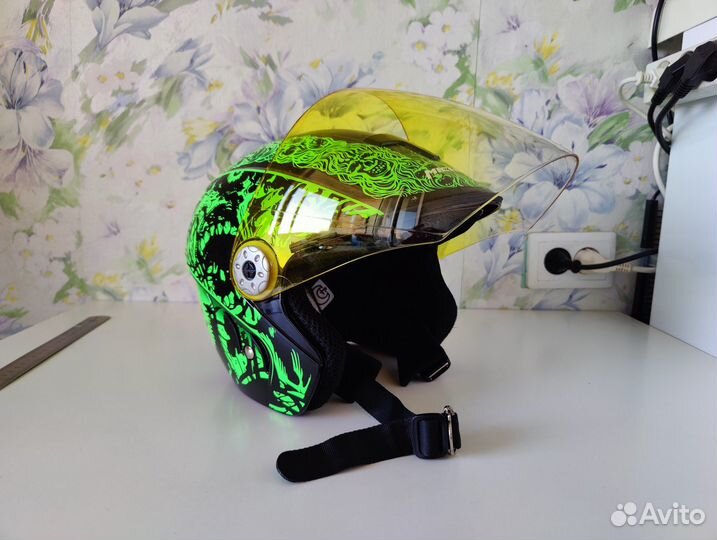 Шлем для мотоцикла скутера мопеда открытый