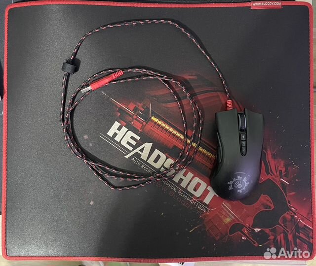 Мышь A4tech Bloody A91 Blazing + коврик