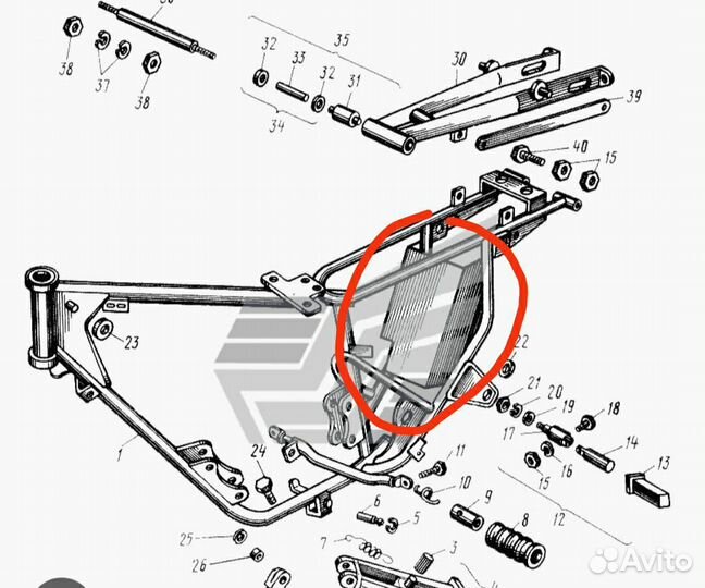 Подкрылок мотоцикл сова