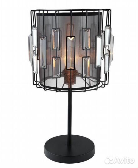 Светильник настольный металлический и текстильный