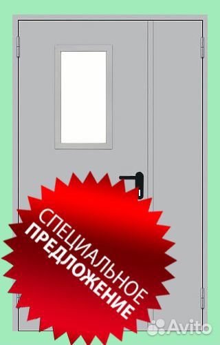 Дверь противопожарная двупольная дпм2-EI60