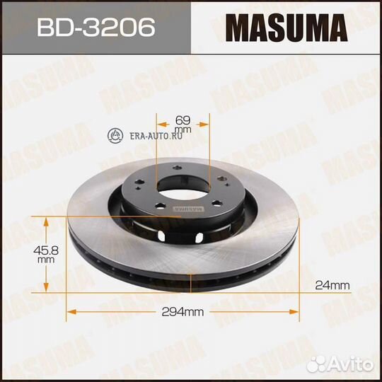 Masuma BD-3206 Диск торм. пер