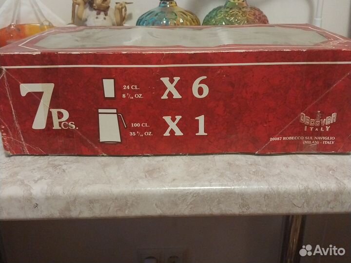 Набор посуды (кувшин и стаканы)