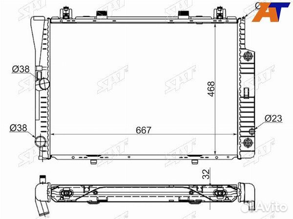 Радиатор mercedes S-class W140 91-98, mercedes W140 91-98