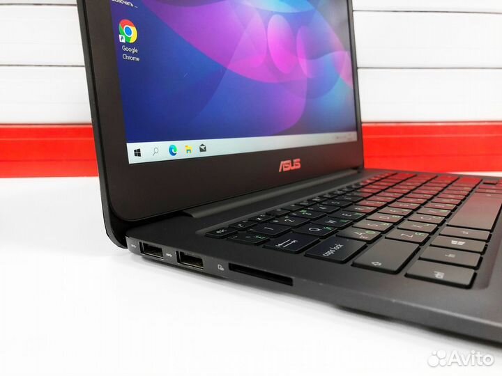 Компактные офисные ноутбуки Asus с матовым экраном