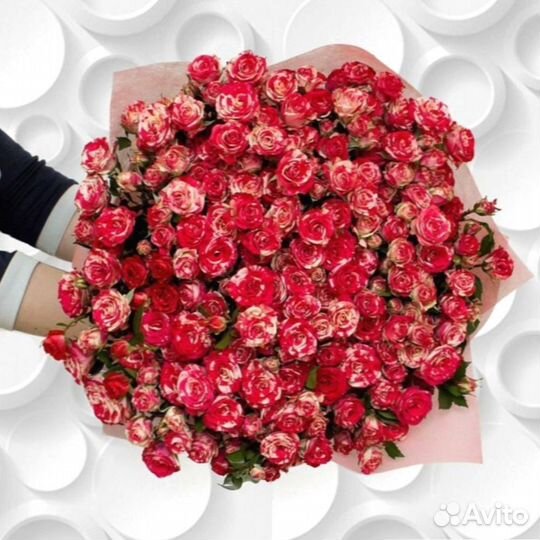 Цветы кустовые розы