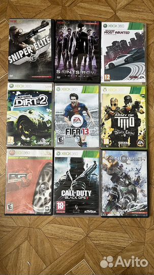 Игровые диски на xbox 360