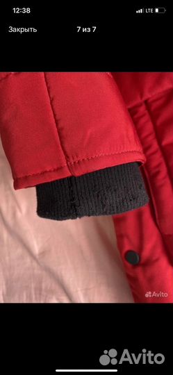 Куртка зимняя женская красная