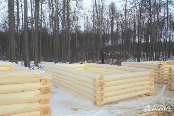 Сруб бани из липы.3*3