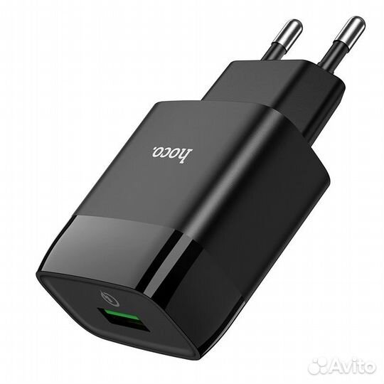 Зарядное устр. hoco C72Q Glorious QC3.0 18W черный