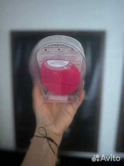 Ультразвуковая силиконовая щетка очистки лица/шеи