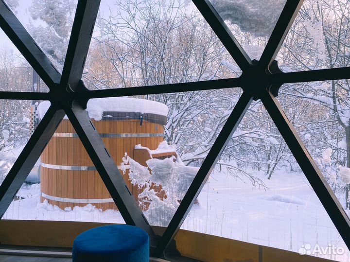 Геокупол шатер для глэмпинга диаметр 7м