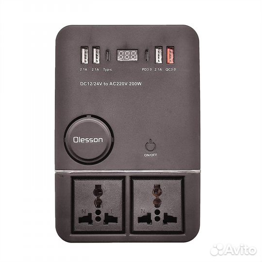 Автомобильный инвертор (12в 220В/150Вт)