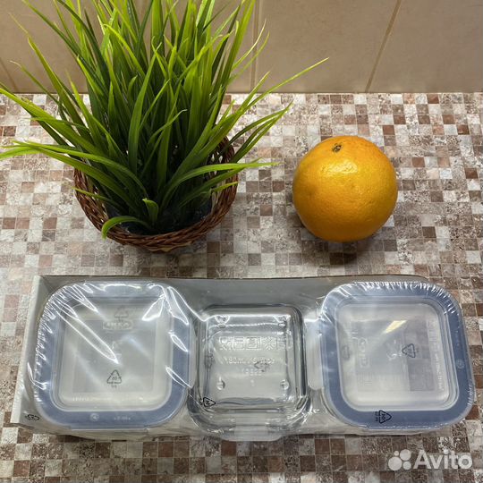 Контейнер для продуктов с крышкой IKEA