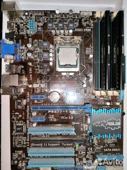 Комплект Asus P8Z77-V LX + i5 3570k + 16 gb DDR3