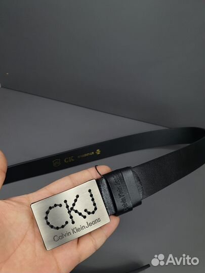 Мужской кожаный ремень Calvin Klein