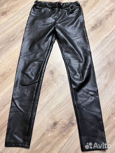 Брюки кожаные