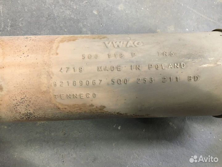 Труба глушителя Skoda Octavia