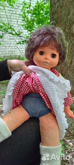 Очень старая тряпичная кукла