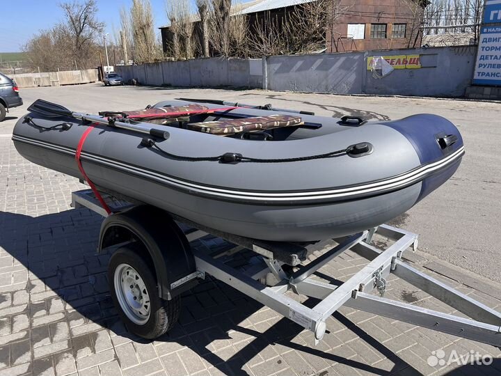 Полный комплект: мотор 9.9+лодка 350+прицеп