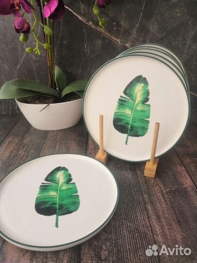 Тарелка Ботаника. Пальмовый лист