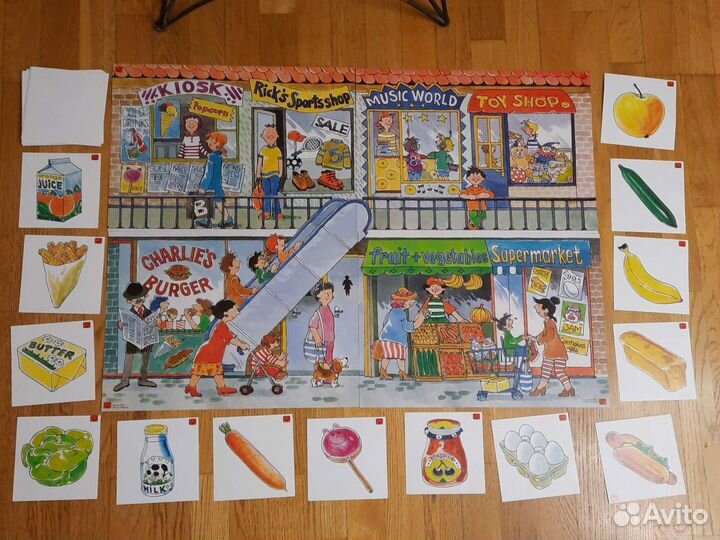 Магнитный плакат для изучения иностранных языков