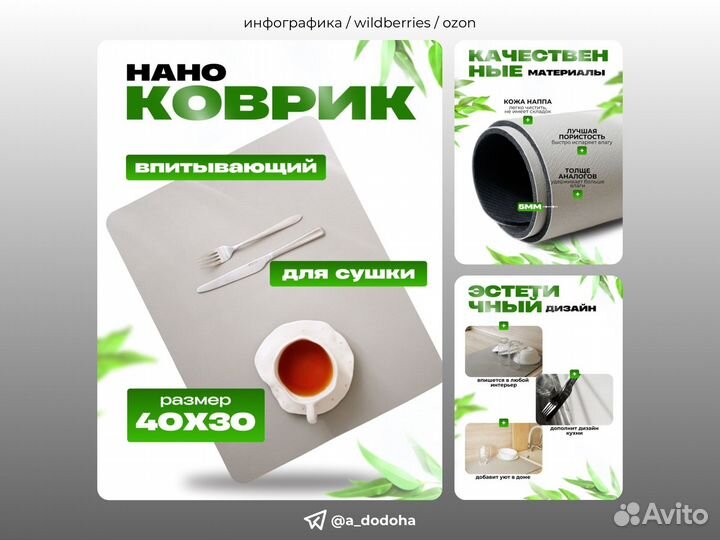 Инфографика дизайн карточек для wildberries ozon