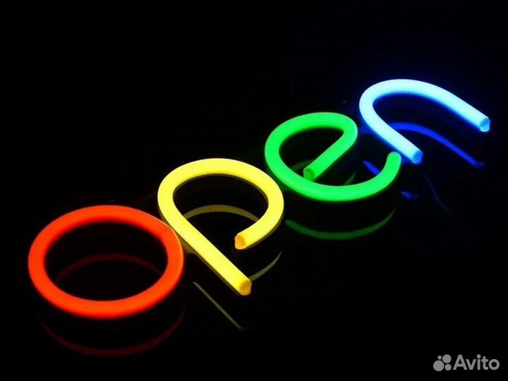 Гибкий неон для вывесок и надписей