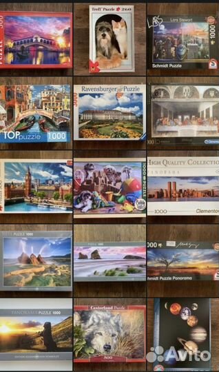 Пазлы разные много